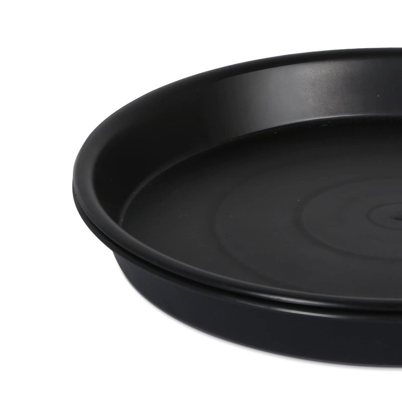 NABAOXUN 6Pack 8 10 12Inch Plastic Drip Trays Plant Saucers for Indoors Outdoor Plant  Thick Heavy Durable Sturdy Flower Pot Trays for Pots Planter  Black - Image 3